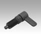 Cam-action indexing plungers, steel with internal guide, Form A, without grip cap, with nut