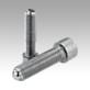 Ball-end thrust screws with head stainless steel