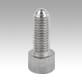 Ball-end thrust screws with head stainless steel Form A, with full ball