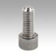 Ball-end thrust screws with head stainless steel Form B, with flattened ball