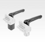 Clamping pin, steel or stainless steel with clamping angle