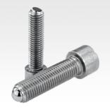 Ball-end thrust screws with head stainless steel