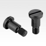 Shoulder screws with slotted flat head DIN 923