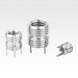 Threaded inserts reinforced internal thread, self-locking