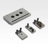 Drill bush holder plates for drilling jig for cylindrical parts