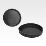 Protective rubber caps for shallow pot magnets