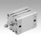 DIN ISO 21287 pneumatic compact cylinder double-acting with magnetic piston, external thread
