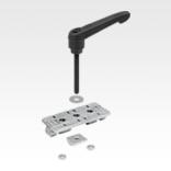 Profile slider with clamping lever