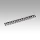 Roller chains single stainless steel DIN ISO 606, curved link plate