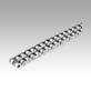 Roller chain duplex, stainless steel DIN ISO 606, curved link plate