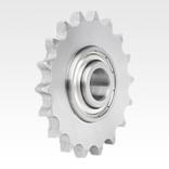 Idler sprockets with ball bearing