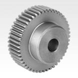 Spur gears in steel, module 1 toothing milled, straight teeth, engagement angle 20°