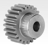 Spur gears in steel, module 2 toothing milled, straight teeth, engagement angle 20°