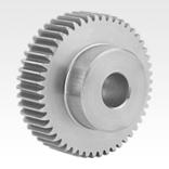 Spur gears stainless steel, module 1 toothing milled, straight teeth, engagement angle 20°