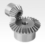 Bevel gears in steel, ratio 1:2 toothing milled, straight teeth, engagement angle 20°