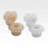 Bevel gears, plastic, ratio 1:1 injection-moulded, straight teeth, engagement angle 20°