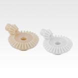 Bevel gears, plastic, ratio 1:3 injection moulded, straight teeth, engagement angle 20°