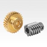 Worm gears, right-hand centre distance 17 mm