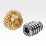 Worm gears, right-hand centre distance 25 mm