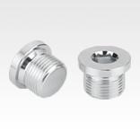 Screw plugs with collar and hexagon socket DIN 908