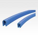 Silicone edge protection profiles with integrated steel retaining strip FDA approved