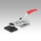 Toggle clamps latch horizontal heavy-duty with catch plate