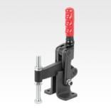 Toggle clamps vertical heavy-duty with fixed clamping spindle