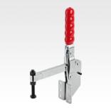 Toggle clamps vertical with angled foot and full holding arm