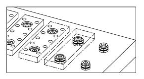 Centring clamp, steel, round