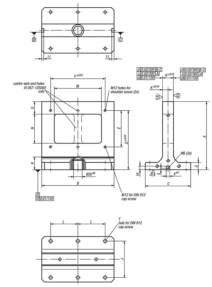 Tombstones window frame