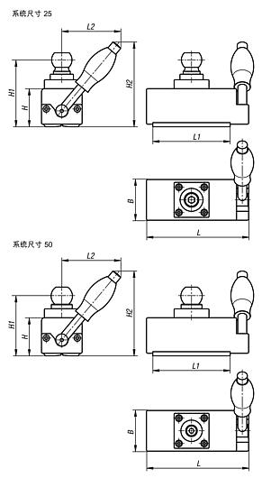 用于工件稳定器的磁铁