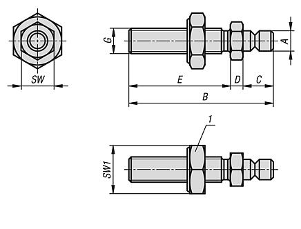 Supports stainless steel