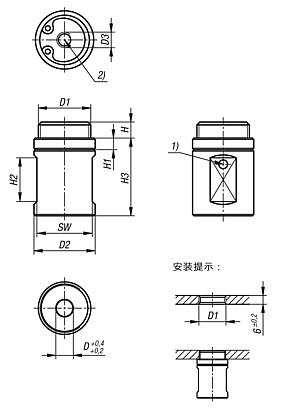 圆形不锈钢定位夹具，气动