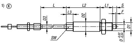 Indexing plunger, stainless steel with remote operation