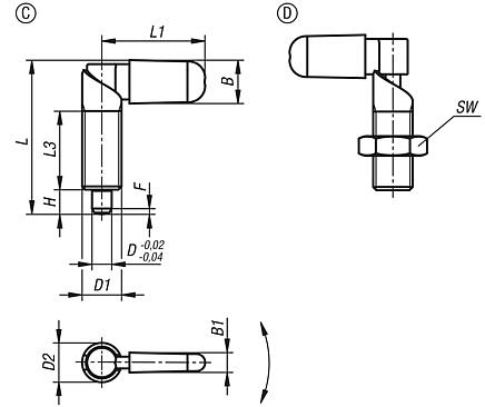 Cam-action indexing plungers