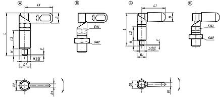 Cam-action indexing plunger, with hexagon