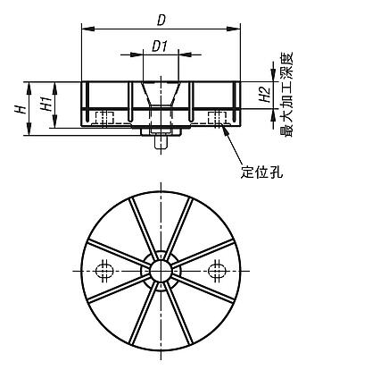 用于内部夹紧的夹钳