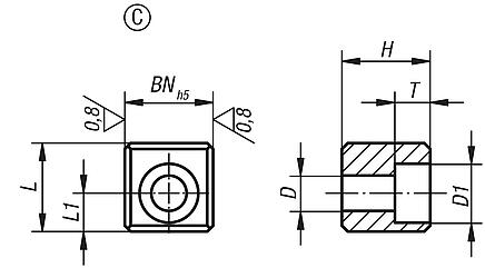 Carrier key DIN 2079, Form C