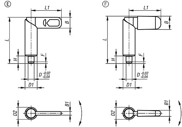 Cam-action indexing plungers stainless steel 