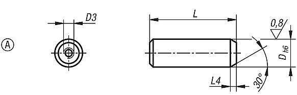 Locating pins, removable, Form A