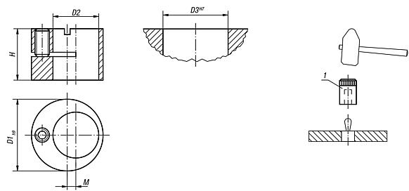 Eccentric bushes and assembly tools for lateral spring plungers, inch