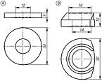 Clamping ring for flexible clamping bolt