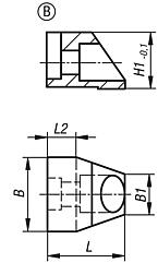 上标准夹钳, B 型