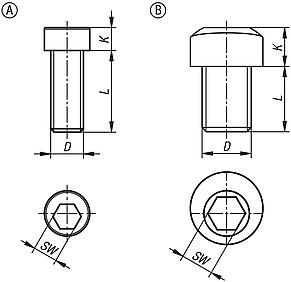 Replacement screw for cam screws