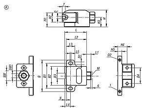 Side clamps, Form A