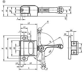 Side clamps, Form B