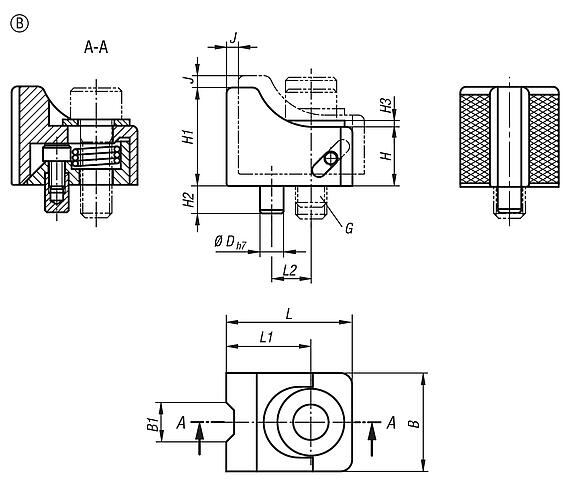 Toe clamps, Form B