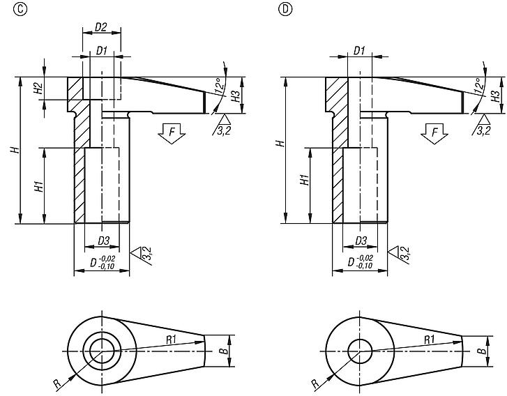 Hook clamp with long clamp strap