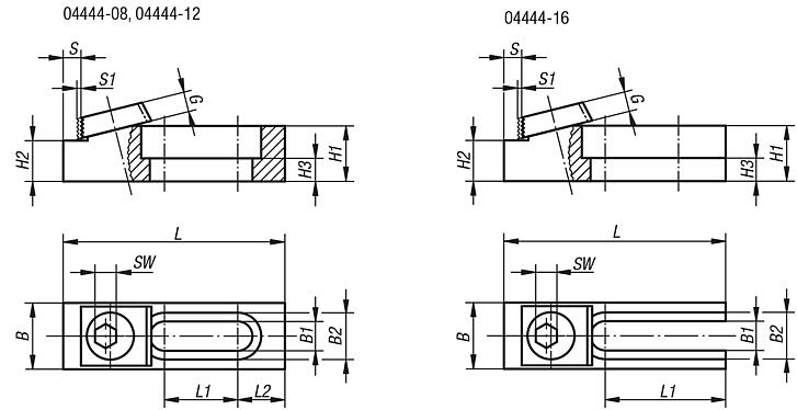 Cam clamps adjustable with riser