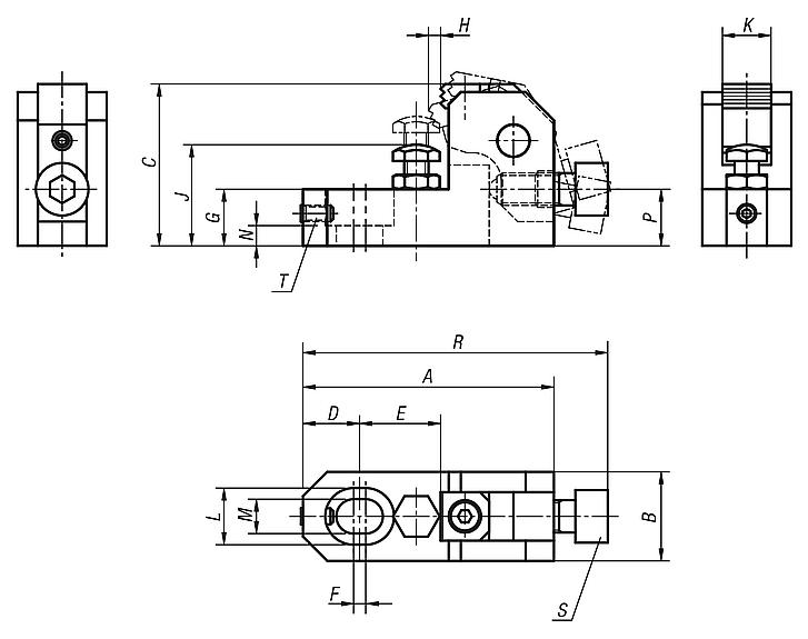 Side clamps with rest pad